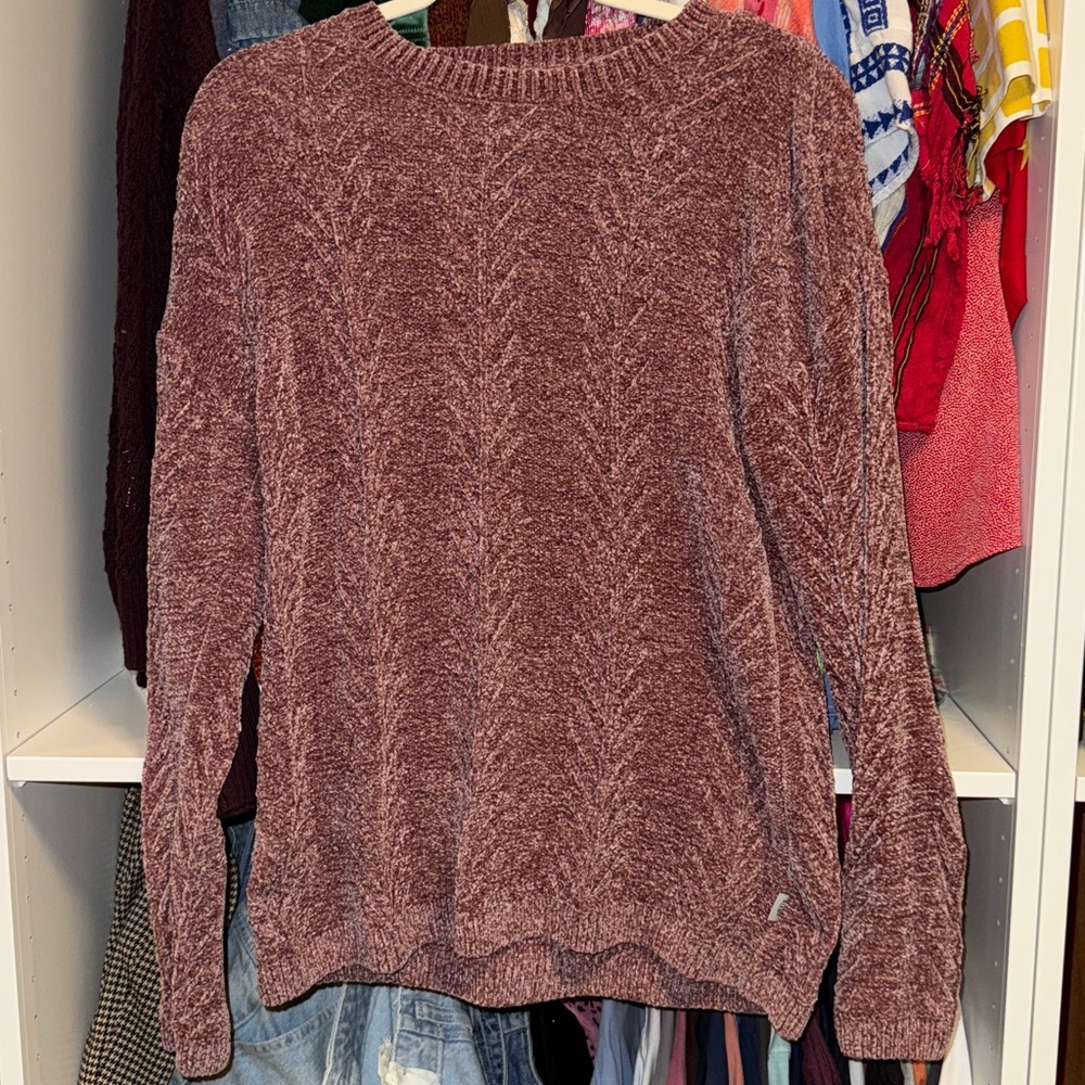 Orvis Plush Burgundy Sweater